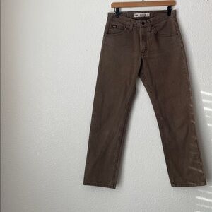Lee Regular Fit Mens Brown Jeans Size 30x30